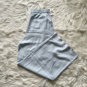 Open Edit Light Blue Pleated Pants NWT